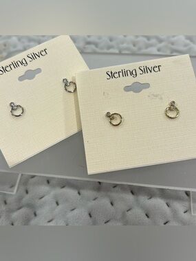 Small and Dainty Little Circles Post Earrings-Sterling or Vermeil-Boutique